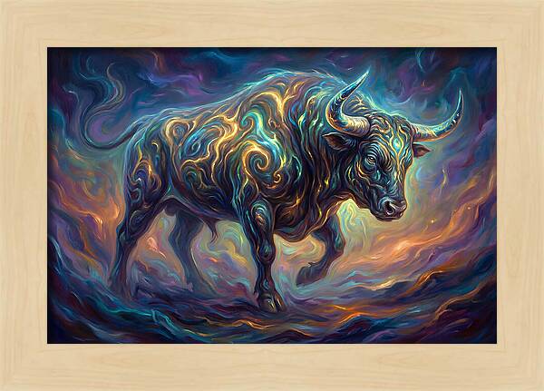Bull In Motion