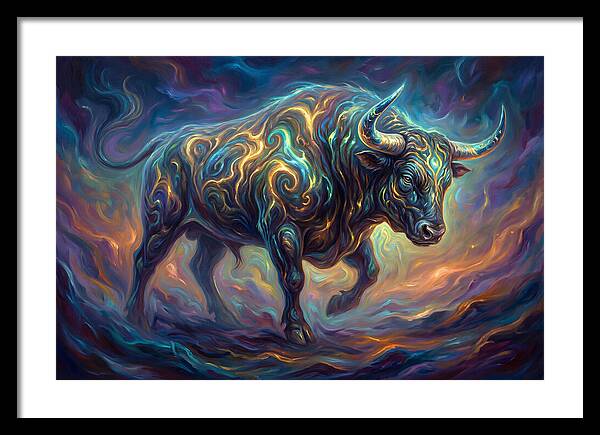 Bull In Motion