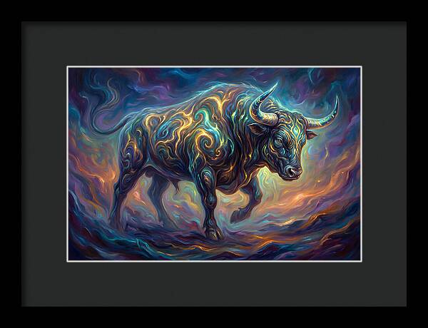 Bull In Motion