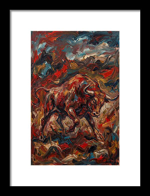 Bull In Motion
