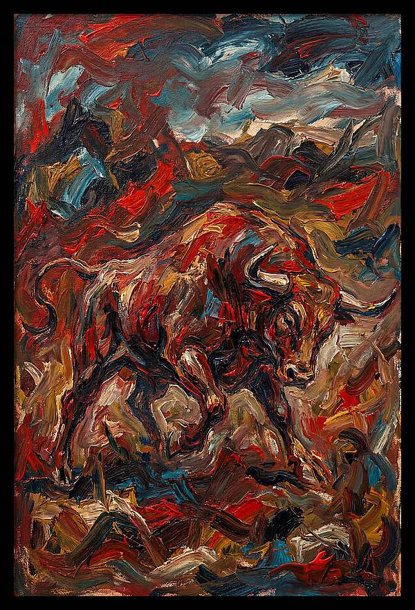 Bull In Motion