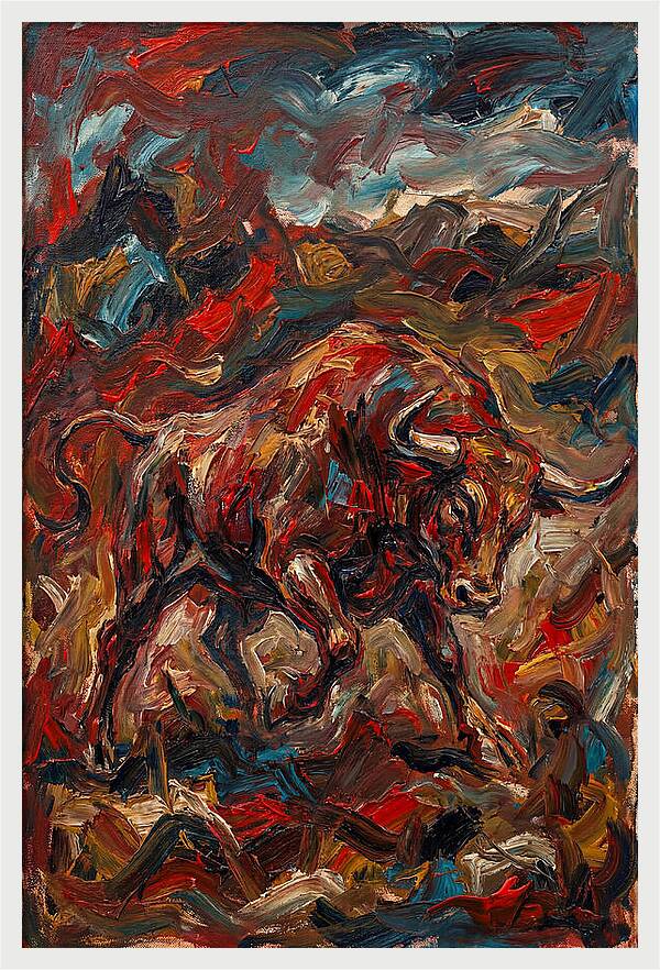 Bull In Motion