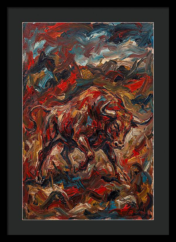 Bull In Motion