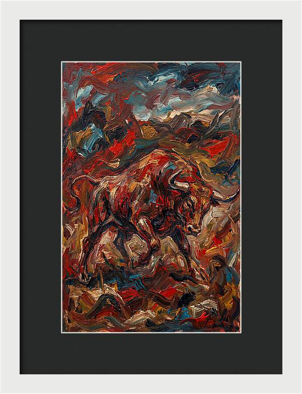 Bull In Motion
