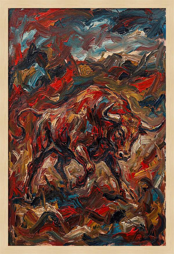 Bull In Motion