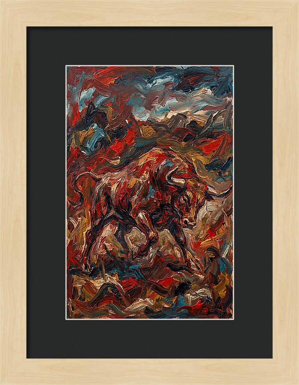 Bull In Motion