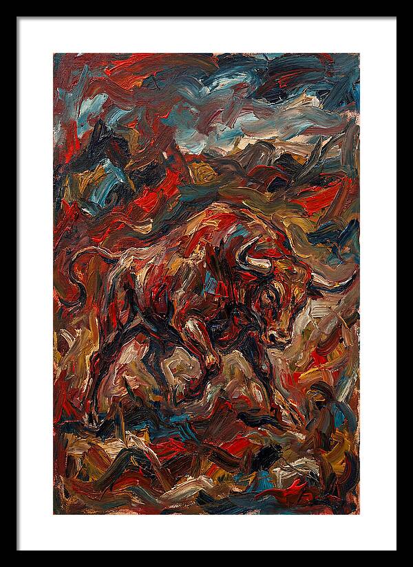 Bull In Motion