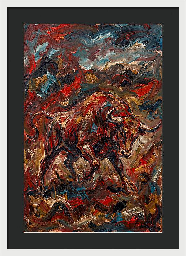 Bull In Motion