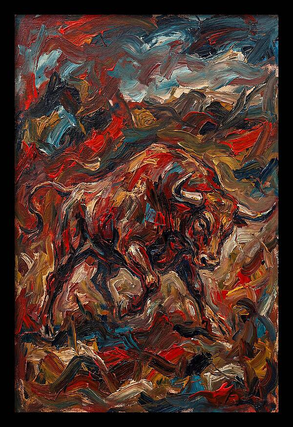 Bull In Motion