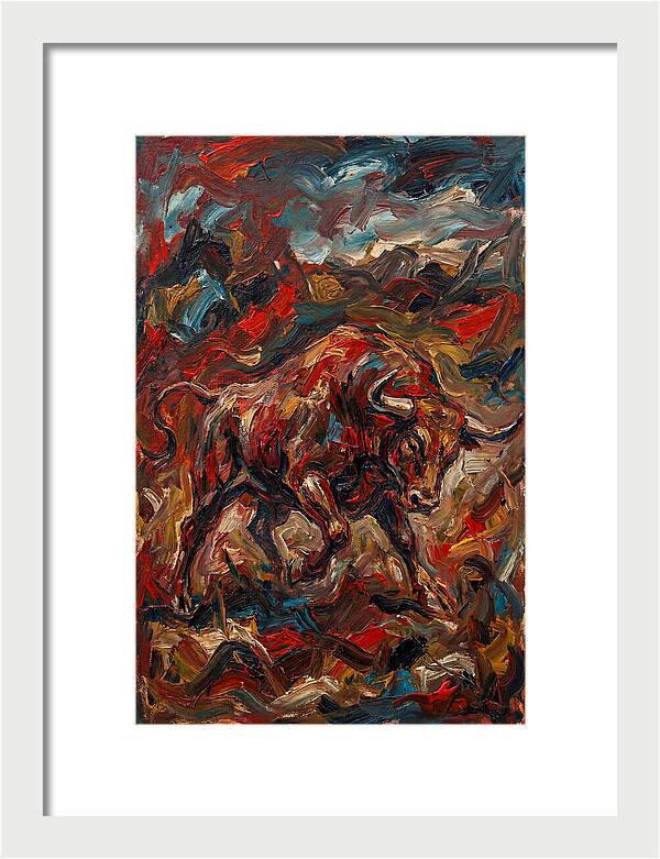 Bull In Motion