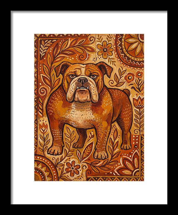 Bulldog Folk Art