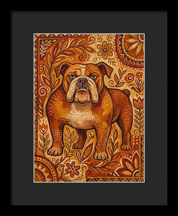 Bulldog Folk Art