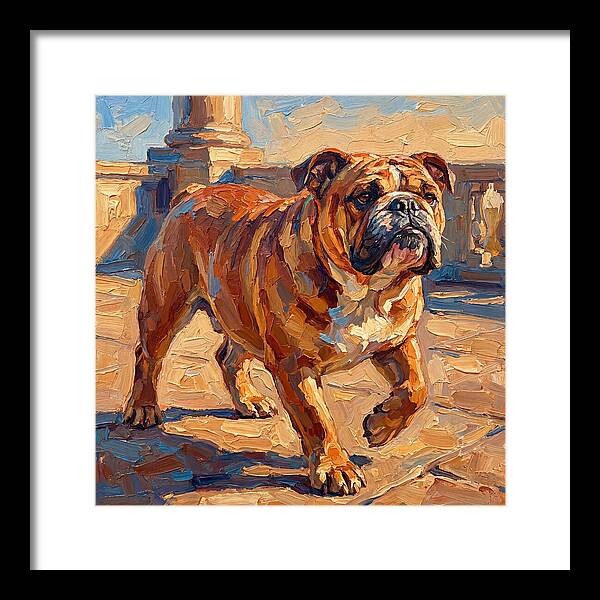 Bulldog In The Mediterranean Sun