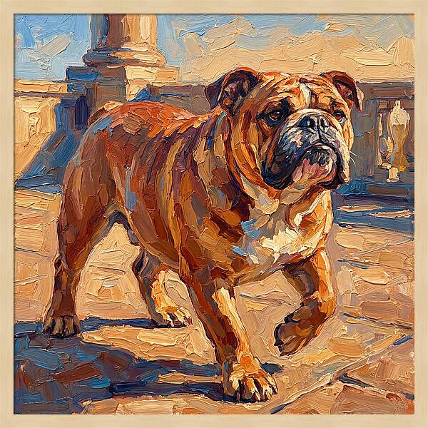 Bulldog In The Mediterranean Sun