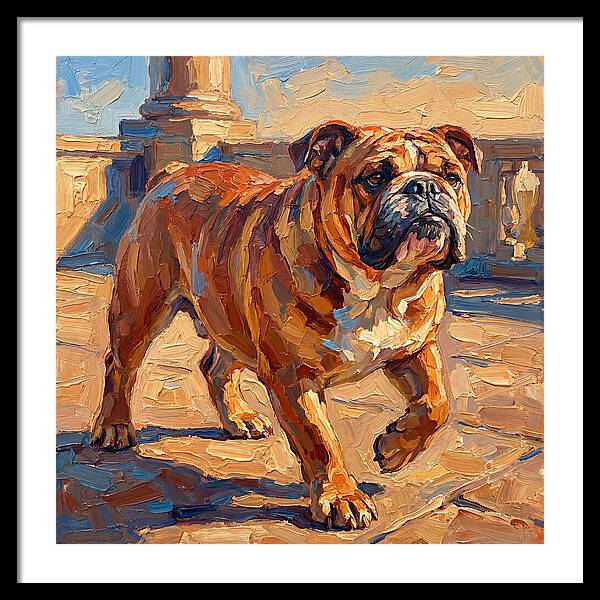 Bulldog In The Mediterranean Sun