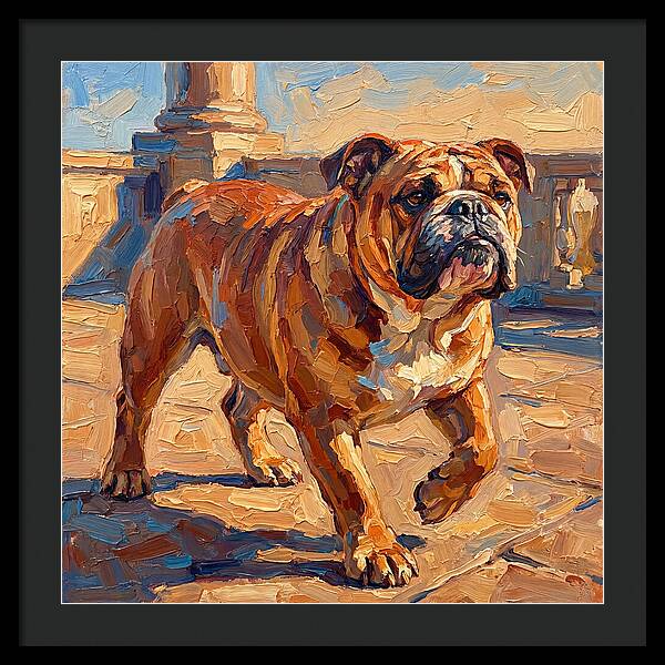 Bulldog In The Mediterranean Sun