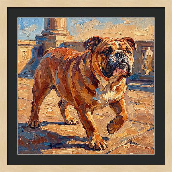 Bulldog In The Mediterranean Sun