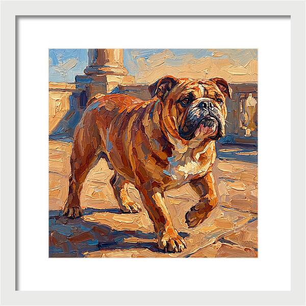 Bulldog In The Mediterranean Sun