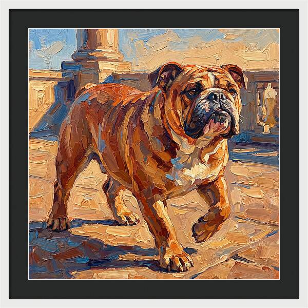 Bulldog In The Mediterranean Sun