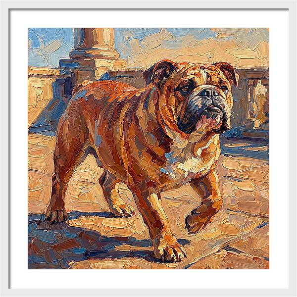 Bulldog In The Mediterranean Sun