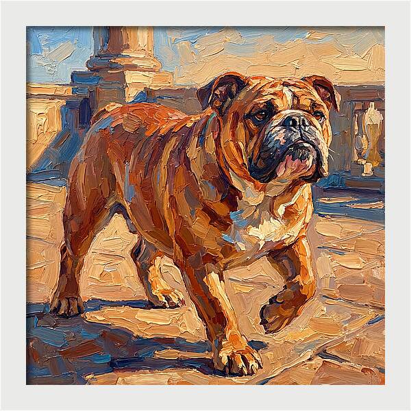 Bulldog In The Mediterranean Sun
