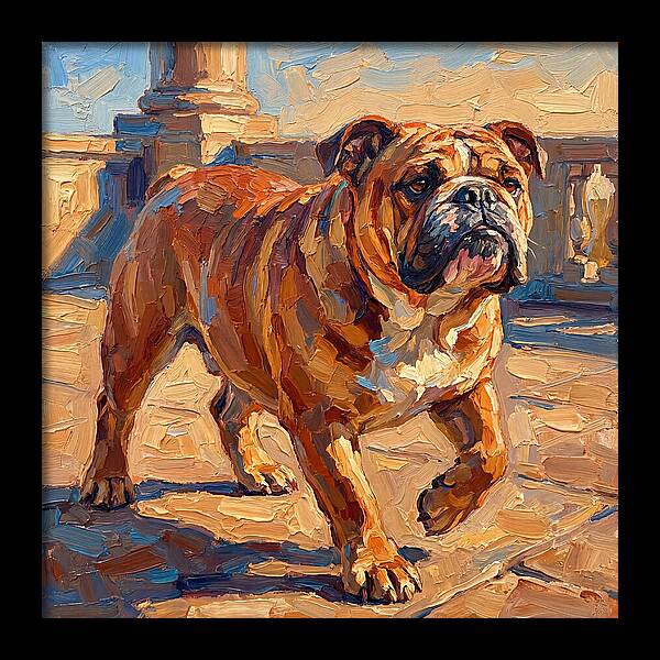 Bulldog In The Mediterranean Sun