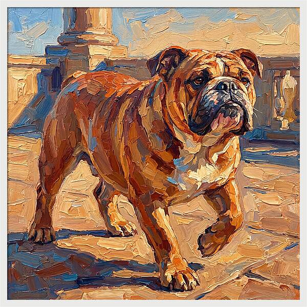 Bulldog In The Mediterranean Sun