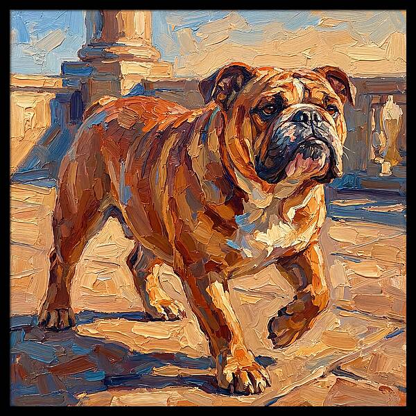 Bulldog In The Mediterranean Sun