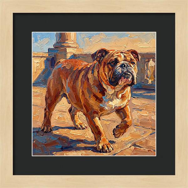 Bulldog In The Mediterranean Sun