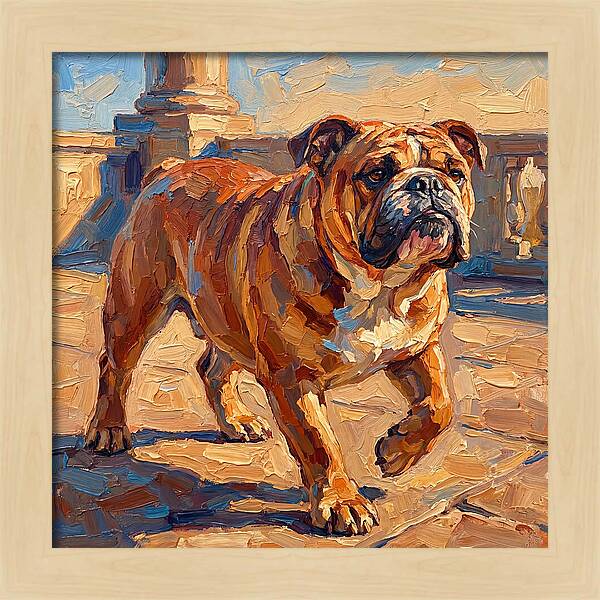 Bulldog In The Mediterranean Sun