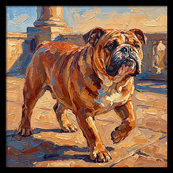 Bulldog In The Mediterranean Sun