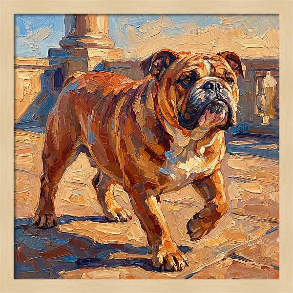 Bulldog In The Mediterranean Sun