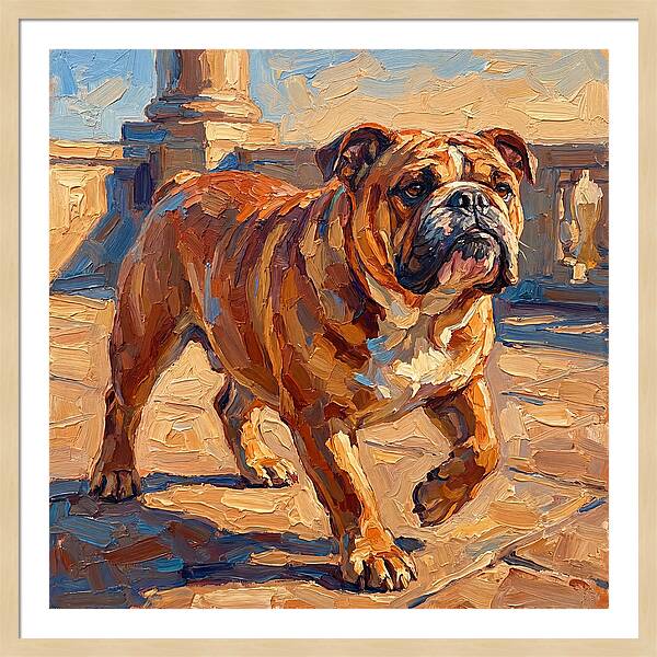 Bulldog In The Mediterranean Sun