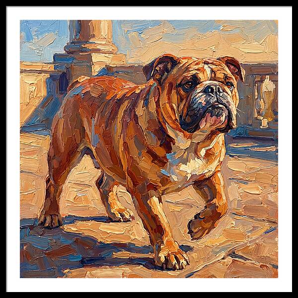 Bulldog In The Mediterranean Sun