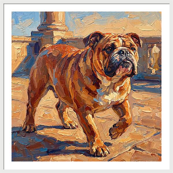 Bulldog In The Mediterranean Sun