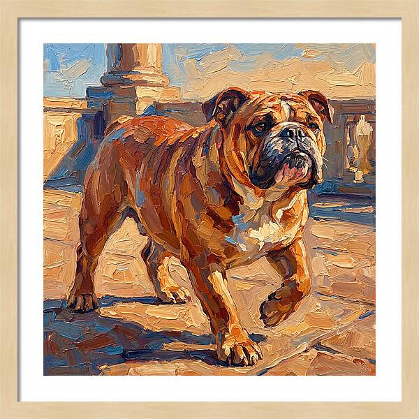 Bulldog In The Mediterranean Sun