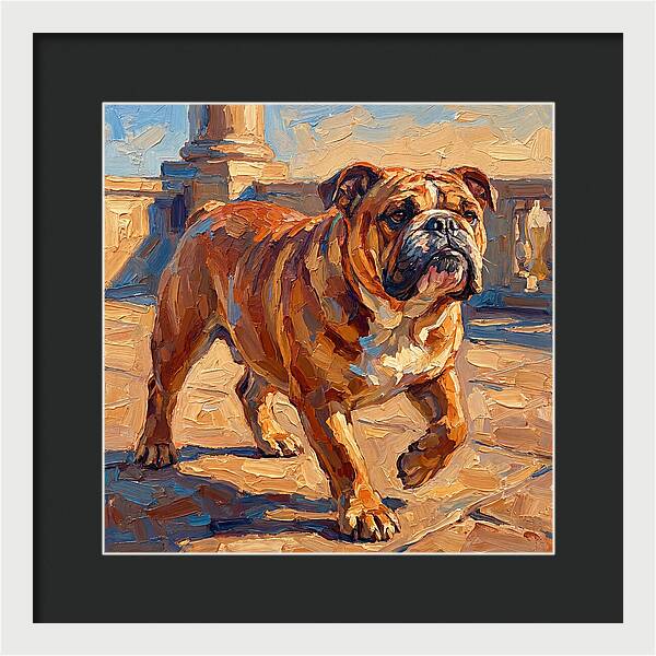 Bulldog In The Mediterranean Sun
