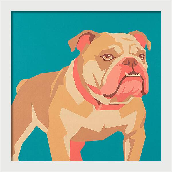 Bulldog Pop Art