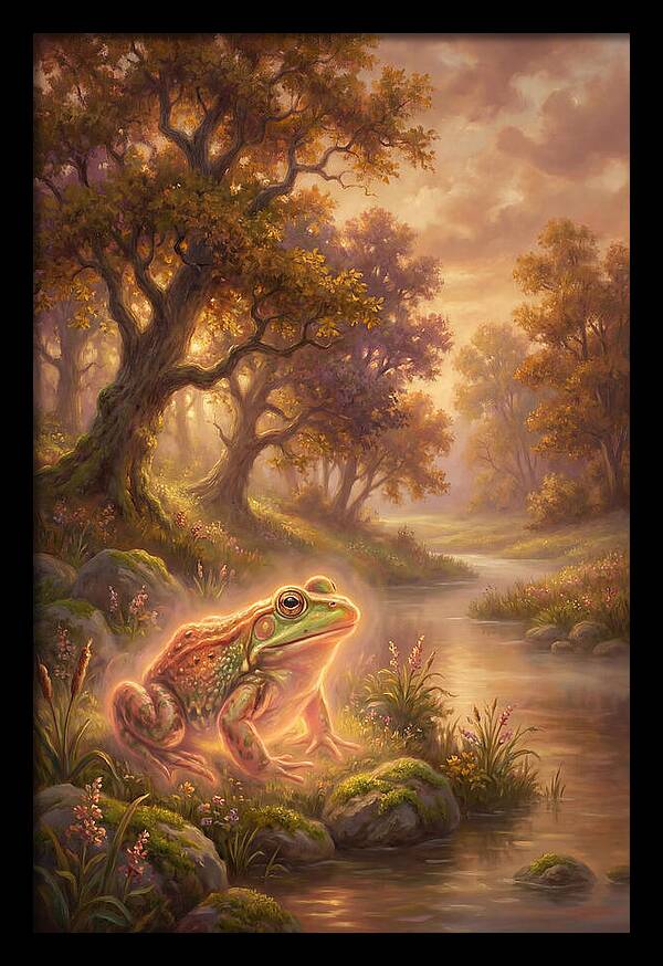 Bullfrog By The Stream