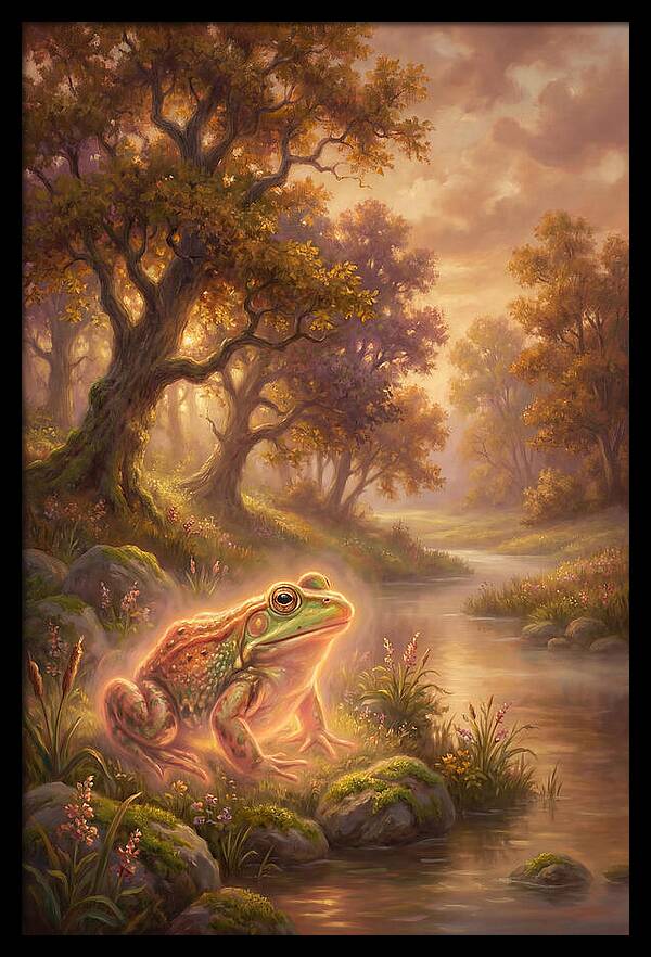 Bullfrog By The Stream