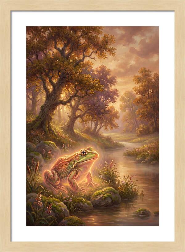 Bullfrog By The Stream