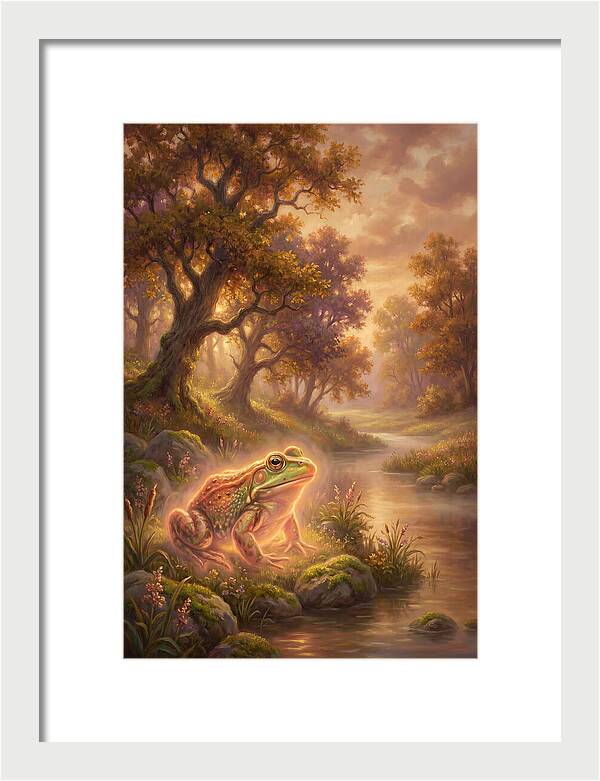 Bullfrog By The Stream