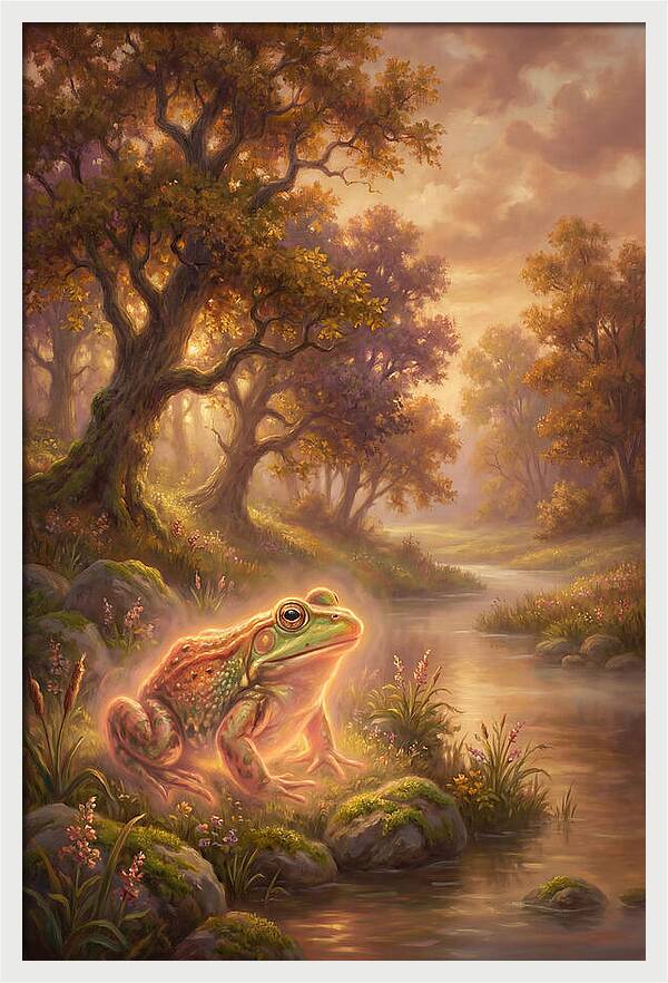 Bullfrog By The Stream