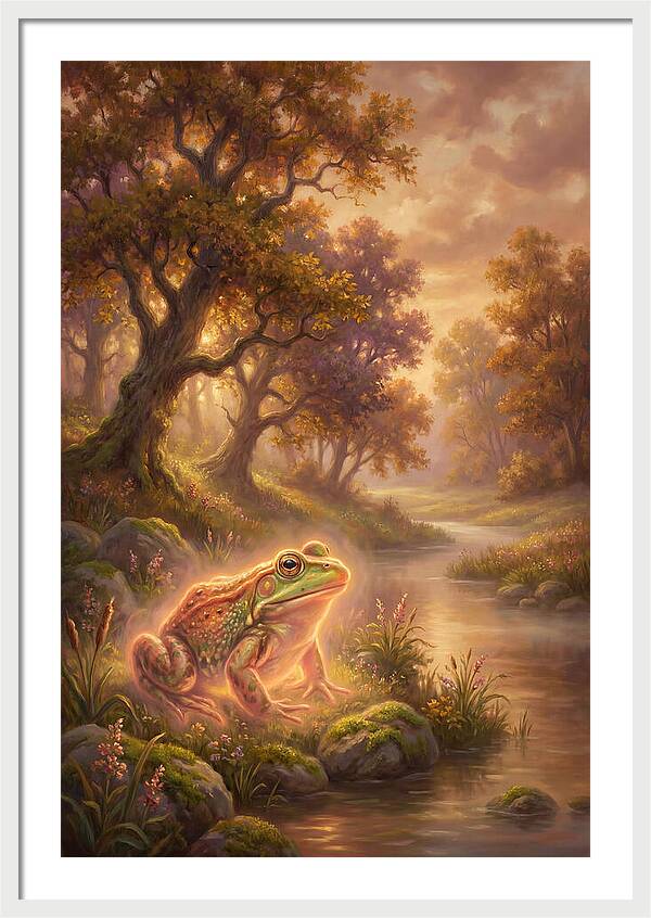Bullfrog By The Stream
