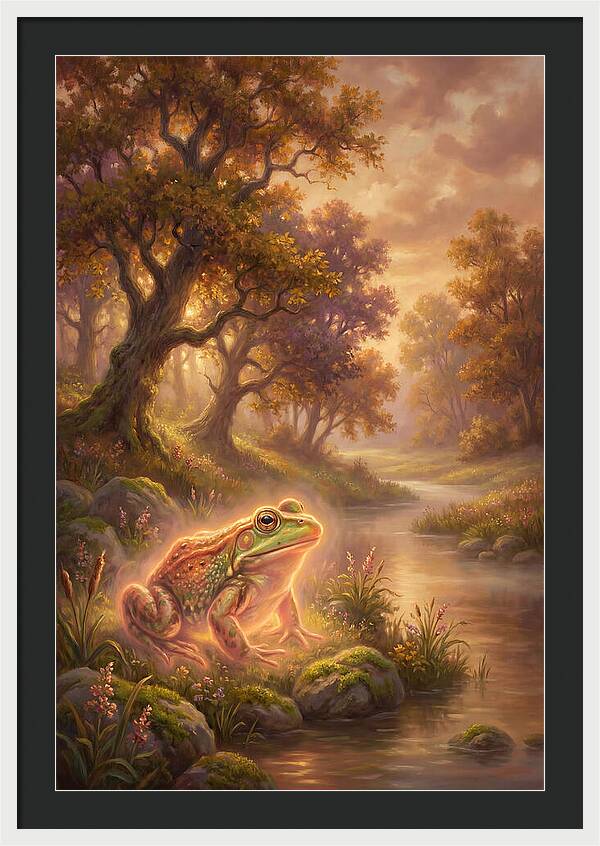 Bullfrog By The Stream