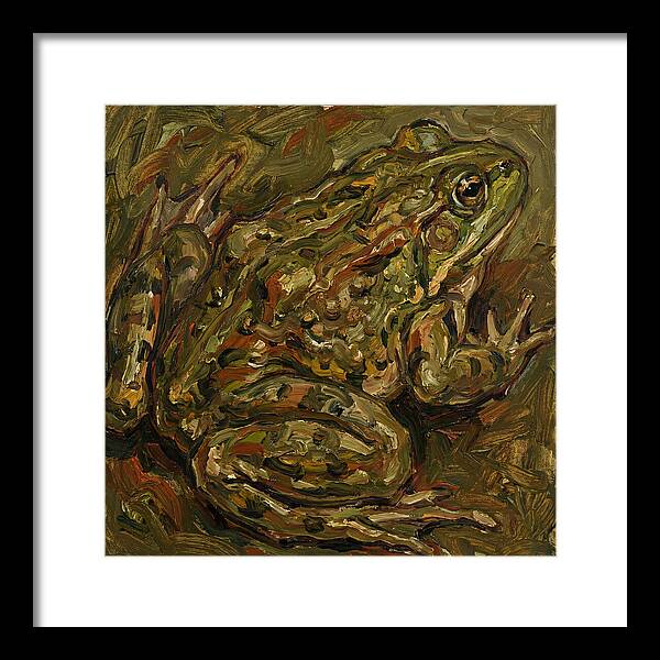 Bullfrog In Expressionist Style