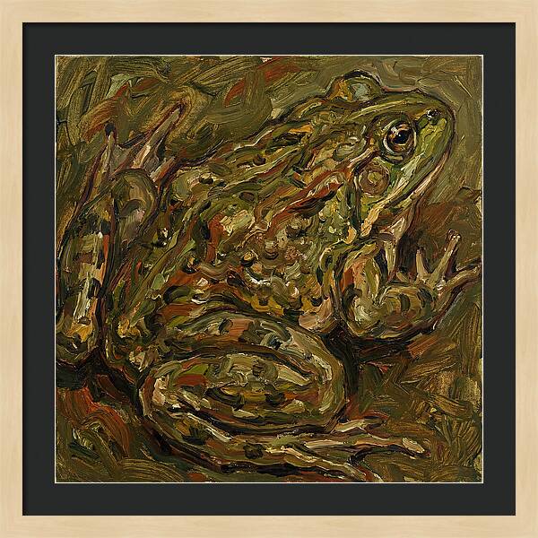 Bullfrog In Expressionist Style