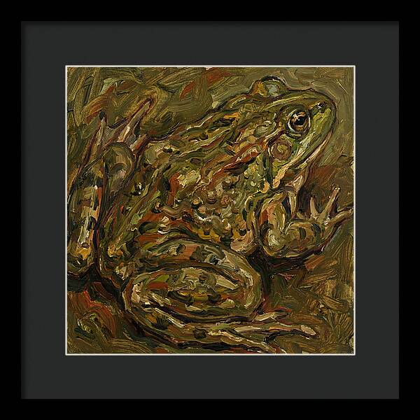 Bullfrog In Expressionist Style