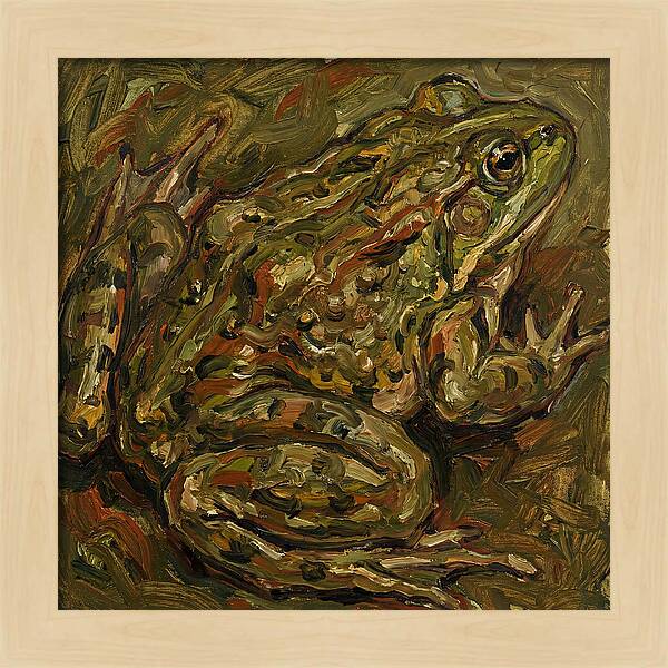 Bullfrog In Expressionist Style