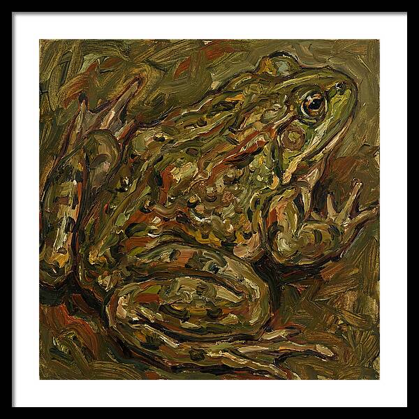 Bullfrog In Expressionist Style